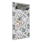 Küche bearbeitet Muster Mini Klemmbrett (Schrägansicht)