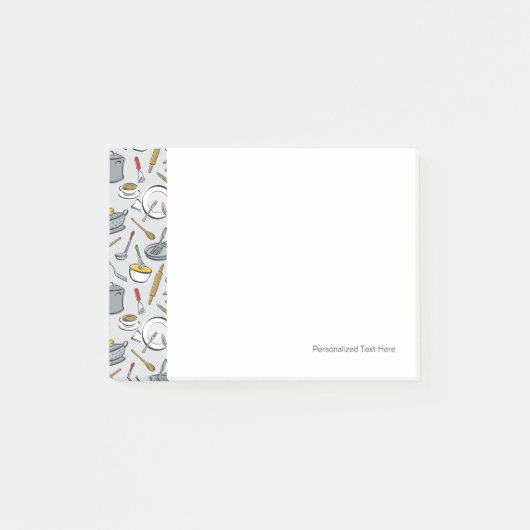 Küche bearbeitet Muster Post-it Klebezettel (Vorderseite)