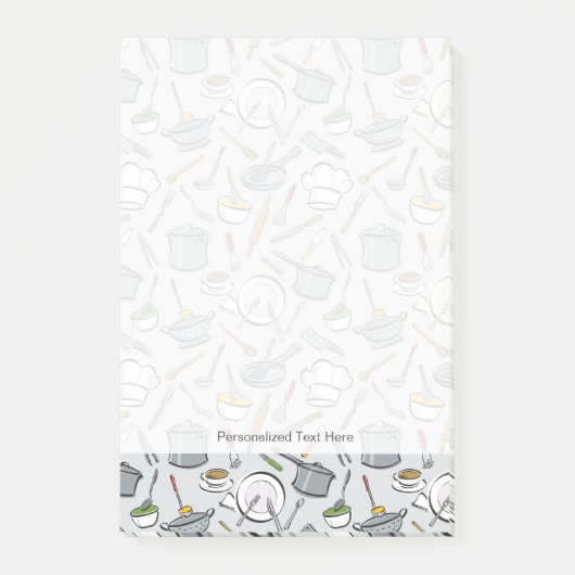 Küche bearbeitet Muster Post-it Klebezettel (Vorderseite)