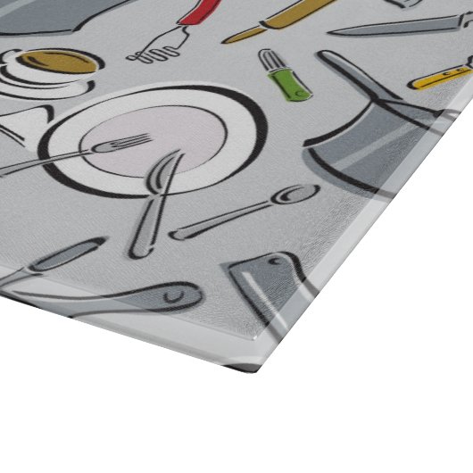 Küche bearbeitet Muster Schneidebrett (Ecke)