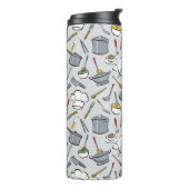 Küche bearbeitet Muster Thermosbecher (Nach links gedreht)