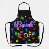 Küche "Brush It Off" farbenfrohe Paint Splash Craf Schürze (Vorderseite)