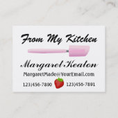 Küche / Caterer Visitenkarte (Rückseite)
