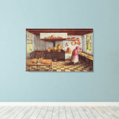 Küche des Hotels St.Lucas Leinwanddruck (Insitu (Holzboden))