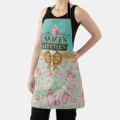 Küche des individuellen Namens und Aquarell Rosa K Schürze (InSitu)