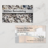 Küche, die SteinBackgound umgestaltet Visitenkarte (Vorne/Hinten)