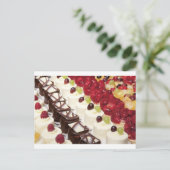Küche Essen Kuchen farbenfrohe Fotograf Schicksal Postkarte (Stehend Vorderseite)