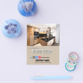 KÜCHE FITTER PLUMBING SPEZIALIST DIY FLYER (Einzeln)