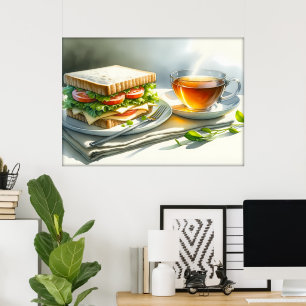 Küche für lustige Lebensmittel-Liebhaber  Poster