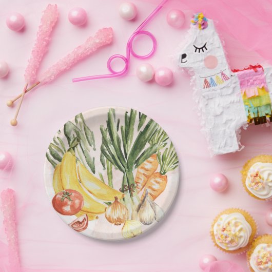 Küche, Gemüse Pappteller (Party)