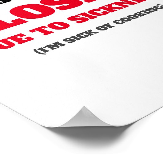 Küche Geschlossenes Poster (Ecke)