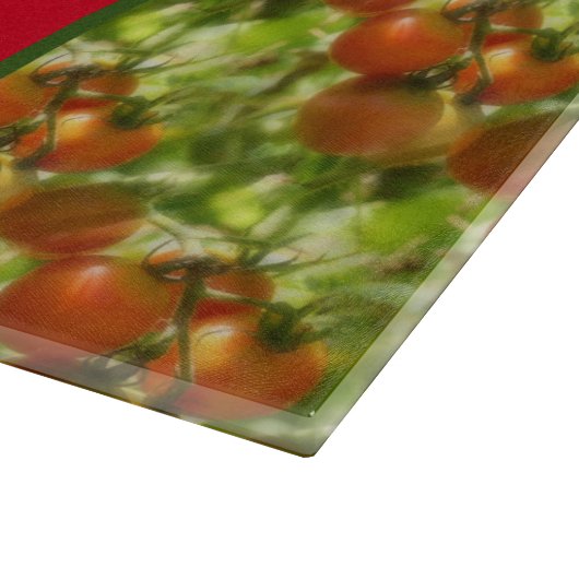 Küche Gut Stuff Kirschen Tomaten Personalisiert Schneidebrett (Ecke)