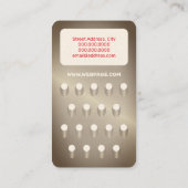 Küche Imitate Nahrung gratis Vintag Visitenkarte (Rückseite)