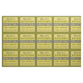 Küche - individuelle Name - Gewebe Stoff (Fat Quarter (45,7 x 55,9 cm))