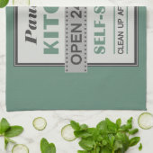 Küche - individuelle Name - Handtuch (Gefaltet)