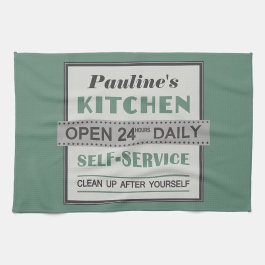 Küche - individuelle Name - Handtuch (Horizontal)