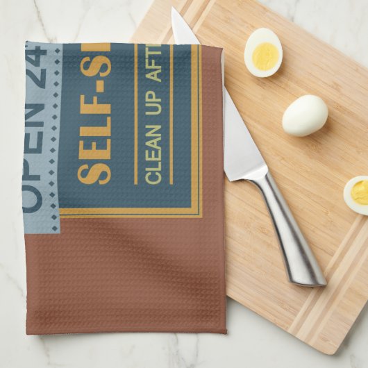 Küche - individuelle Name - Handtuch (Viertel Falte)