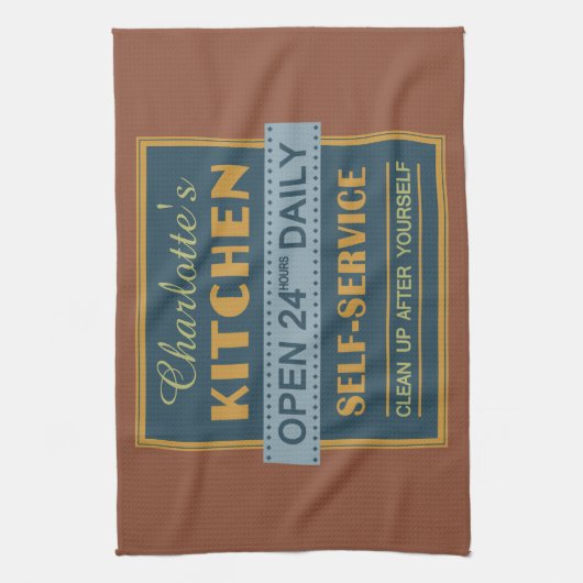 Küche - individuelle Name - Handtuch (Vertikal)