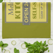 Küche - individuelle Name - Handtuch (Gefaltet)