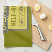 Küche - individuelle Name - Handtuch (Viertel Falte)