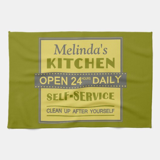 Küche - individuelle Name - Handtuch (Horizontal)