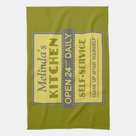 Küche - individuelle Name - Handtuch (Vertikal)
