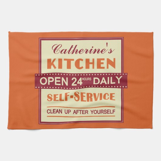 Küche - individuelle Name - Handtuch (Horizontal)