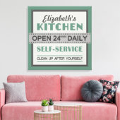 Küche - individuelle Name - Leinwand (Insitu (Wohnzimmer))