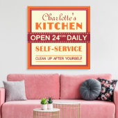 Küche - individuelle Name - Leinwand (Insitu (Wohnzimmer))