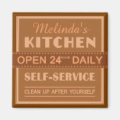 Küche - individuelle Name - Magnet (Vorne)