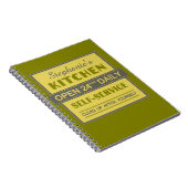 Küche - individuelle Name - Notebook Notizblock (Rechte Seite)