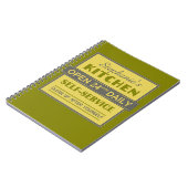 Küche - individuelle Name - Notebook Notizblock (Linke Seite)