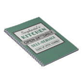 Küche - individuelle Name - Notebook Notizblock (Rechte Seite)