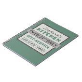 Küche - individuelle Name - Notebook Notizblock (Linke Seite)