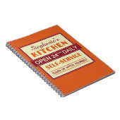 Küche - individuelle Name - Notebook Notizblock (Rechte Seite)