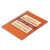 Küche - individuelle Name - Notebook Notizblock (Linke Seite)