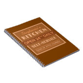 Küche - individuelle Name - Notebook Notizblock (Rechte Seite)