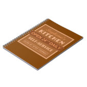 Küche - individuelle Name - Notebook Notizblock (Linke Seite)