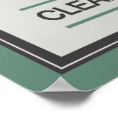 Küche - individuelle Name - Poster (Ecke)