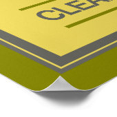 Küche - individuelle Name - Poster (Ecke)