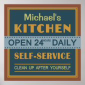 Küche - individuelle Name - Poster (Vorne)