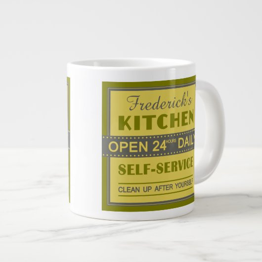 Küche - individuelle Name - Tasse (Vorderseite Rechts)