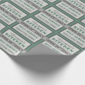 Küche - individuelle Name - Verpackungspapier Geschenkpapier (Ecke)