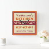 Küche - individueller Name - Wanduhr (Zuhause)