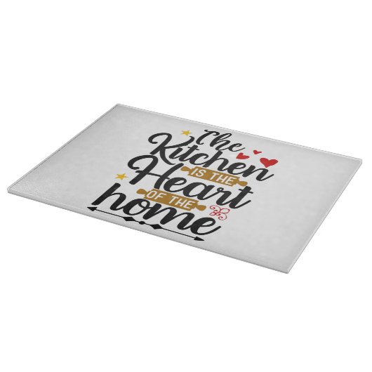Küche ist das Herz der Zuhause Schneidebrett (Ecke)