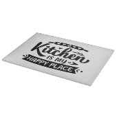 Küche ist mein glücklicher Ort Schneidebrett (Ecke)