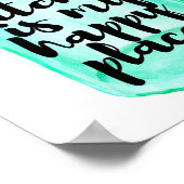 Küche ist mein glückliches Plakat (Ecke)