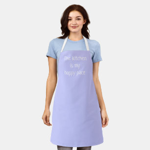 Küche ist meine glückliche Place Periwinkle Lila S Schürze