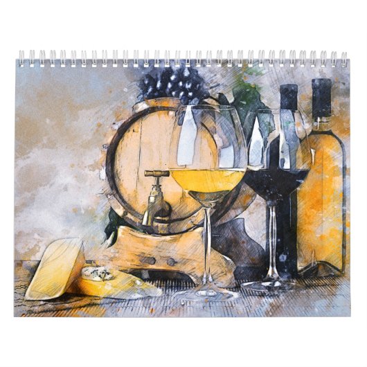 Küche Kaffeespezialitäten Food Wine Kunstkalender Kalender (Titelbild)