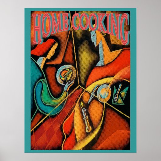Küche Kochen Abstrakt Poster (Vorne)